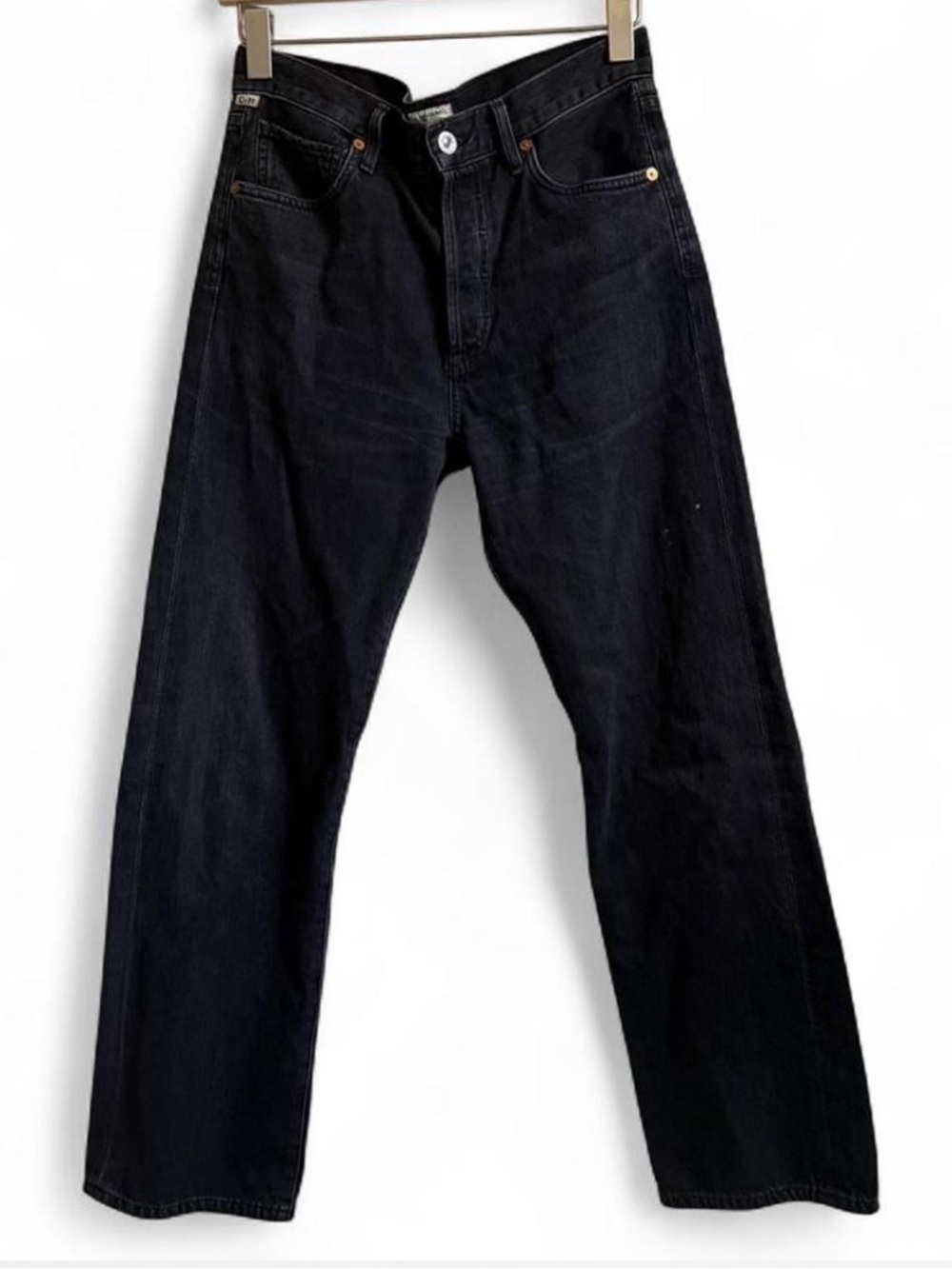 Women’s Citizens of Humanity Black Straight-Leg Jeans